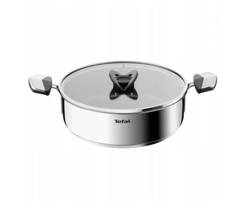 Ανοξείδωτη σωτέζα Tefal Emotion 26εκ με γυάλινο καπάκι.