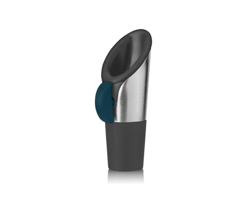 Innovine στόμιο ροής και πώμα κρασιού από ανοξείδωτο ατσάλι με μπλε διακόπτη (κωδικός 12004)