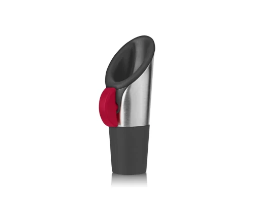 Innovine στόμιο ροής και πώμα κρασιού από ανοξείδωτο ατσάλι με κόκκινο διακόπτη (κωδικός 12003)