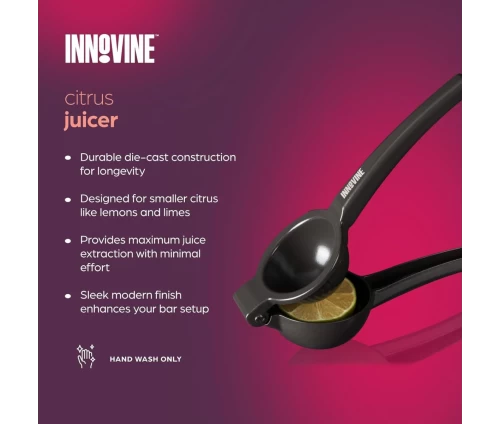 Innovine χειροκίνητος στίφτης εσπεριδοειδών από μαύρο χυτό μέταλλο 12063, προδιαγραφές.