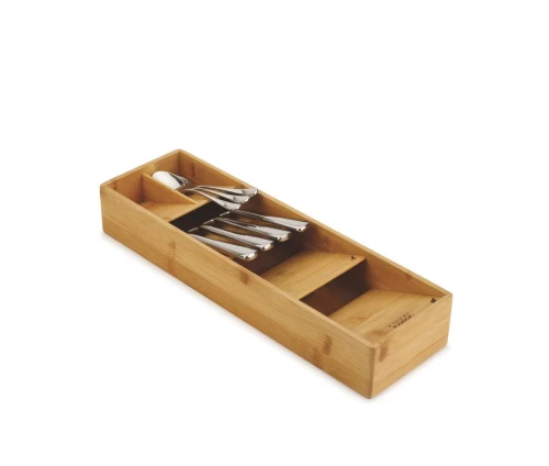 Compact θήκη οργάνωσης μαχαιροπίρουνων Joseph Joseph DrawerStore από φυσικό μπαμπού
