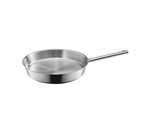 Μεγάλο ανοξείδωτο τηγάνι Metaltex Icona 28cm από ατσάλι Inox 18/10 για επαγωγικές εστίες