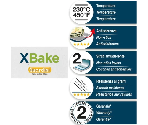 Σειρά σκευών ψησίματος Guardini XBake - προϊόντικά χαρακτηριστικά και τεχνικές προδιαγραφές