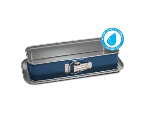 Μπλε λυόμενη φόρμα για plumcake Guardini XBake 30x11εκ. με ειδικό στεγανό πάτο Leakproof Base.