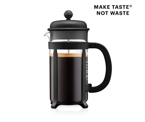 Πλαϊνή όψη της πρέσας JAVA 1L με το σλόγκαν 