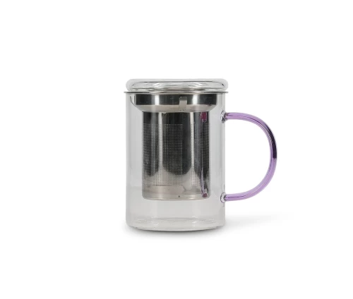 ONA Liv κούπα τσαγιού 430 ml με φίλτρο και καπάκι σε μωβ απόχρωση