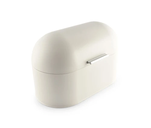 Minimal γκρι μεταλλική ψωμιέρα ONA Fresh με ασημί λαβή