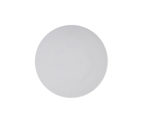 Σετ 6 ρηχά πιάτα Kütahya Panio White 28 εκ. από λευκή πορσελάνη με ανάγλυφο μοτίβο