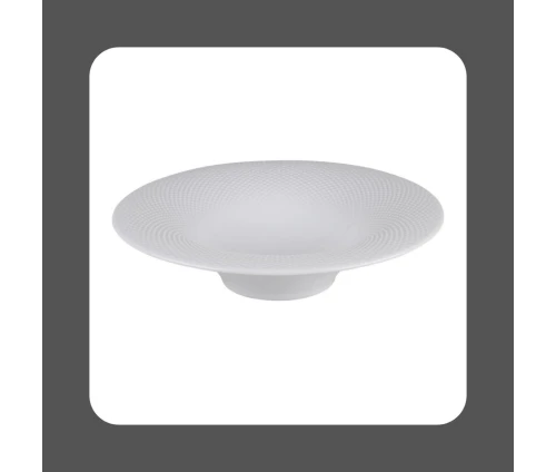 Λευκό πορσελάνινο πιάτο pasta Kütahya Panio White 28 cm KX0PAN28SPT