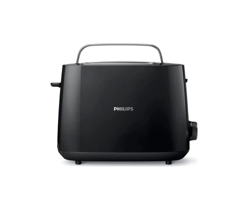 Μαύρη φρυγανιέρα Philips HD2581/90 με σχάρα για κρουασάν και ψωμάκια