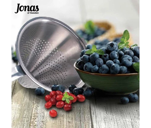 Ανοξείδωτο σινουά Jonas για σούρωμα φρούτων, λαχανικών και ζωμών
