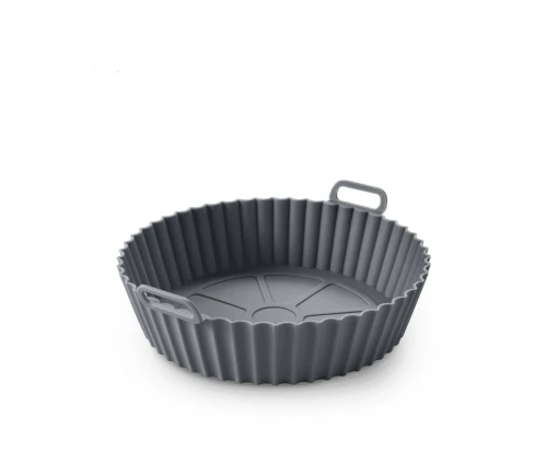 Καλάθι σιλικόνης Metaltex Ø20 εκ. για air fryer σε γκρι χρώμα