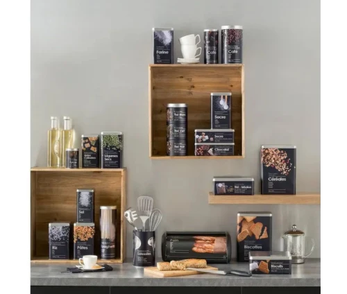 Συλλογή μεταλλικά βάζα Five Black Edition.