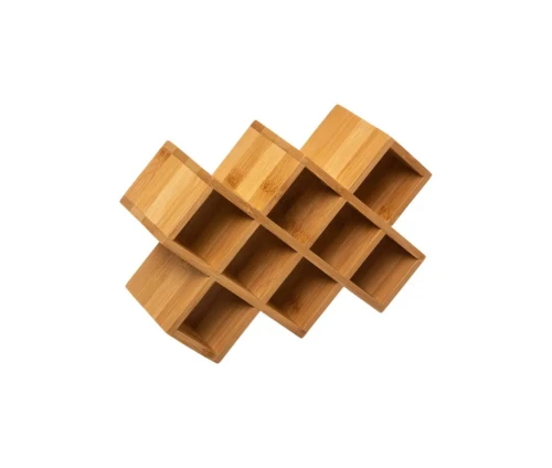 Θήκη μπαχαρικών bamboo 5five 167735 για 8 βαζάκια