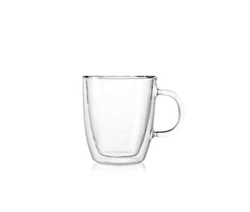 Κενή κούπα Bodum Bistro που αναδεικνύει την υψηλή διαύγεια του γυαλιού.