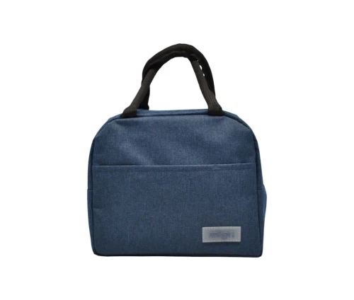 Μπλε lunch bag ANKOR 7lt με εξωτερική μπροστινή θήκη.