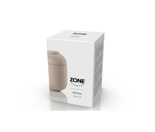 Κεραμικό δοχείο αποθήκευσης με καπάκι Zone Denmark Sensu σε χρώμα άμμου (Sand).