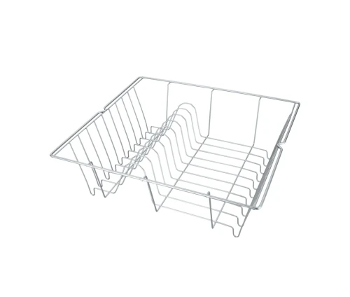 Ασημί στραγγιχτήρι πιάτων γούρνας Metaltex Lipsia 36x33cm