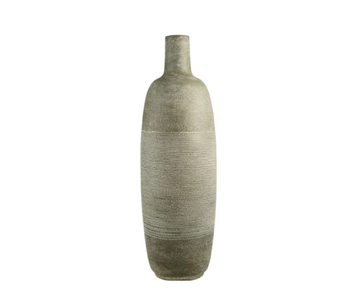 Μεταλλικό βάζο δαπέδου Zen Collection 52795 με ανάγλυφη υφή, 19 x 60,5 εκ.