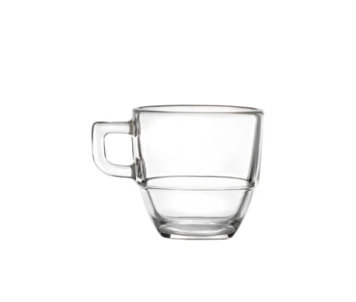 Κρυστάλλινο φλιτζάνι καφέ Moka και Espresso Lungo RCR Caffè 120ml.