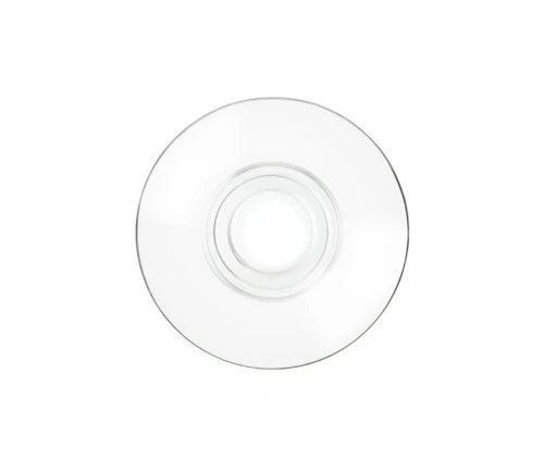 Κρυστάλλινο πιατάκι καφέ RCR Caffè 12.5cm από eco-crystal Luxion, όψη από πάνω.