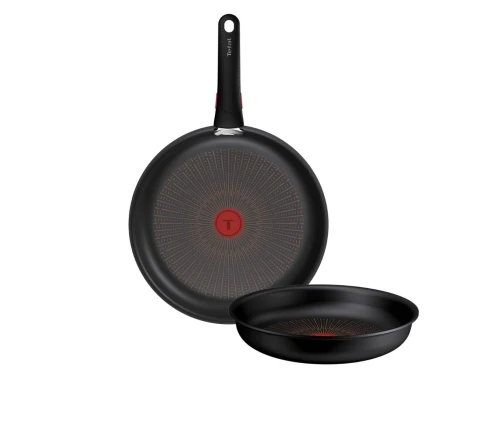 Εσωτερική όψη αντικολλητικών τηγανιών Tefal Ingenio με δείκτη θερμοκρασίας