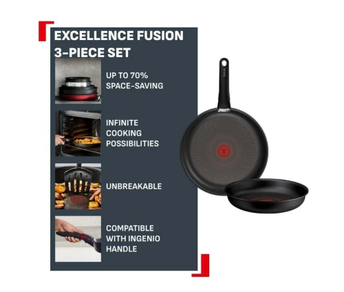 Βασικά πλεονεκτήματα Tefal Ingenio: αντοχή, ευελιξία στο μαγείρεμα και εξοικονόμηση χώρου