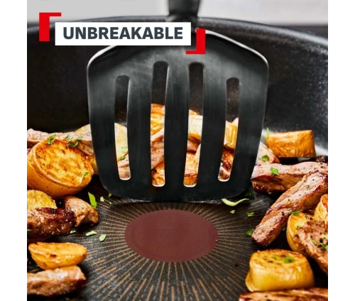 Αντοχή της επίστρωσης στα τηγάνια Tefal Excellence P00590 κατά τη χρήση μεταλλικής σπάτουλας