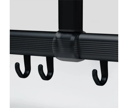 Λεπτομέρεια του στηρίγματος οροφής Sealskin Easy Roll που επιτρέπει την ελεύθερη ολίσθηση των κρίκων από κάτω του.