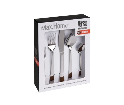 Σετ μαχαιροπίρουνων Varese Max.Home σε κουτί 30 τεμαχίων για 6 άτομα