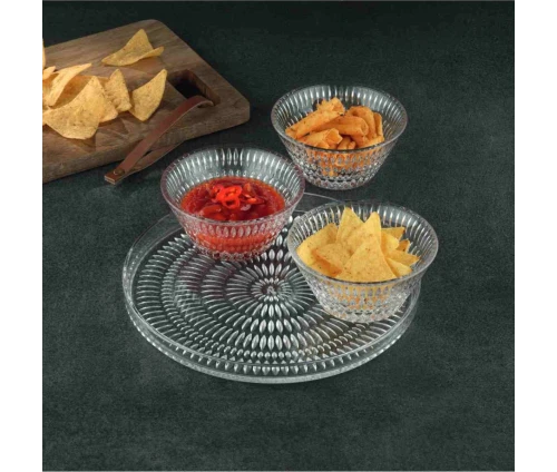 Σετ σερβιρίσματος Nachtmann Ethno με νάτσος (nachos), σάλτσα ντομάτας και σνακς ιδανικό για finger food.