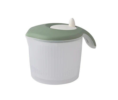 Σαλατοστύφτης Biesse P636/18 με ημιδιαφανές κάδο και καπάκι σε χρώμα Almond Green.