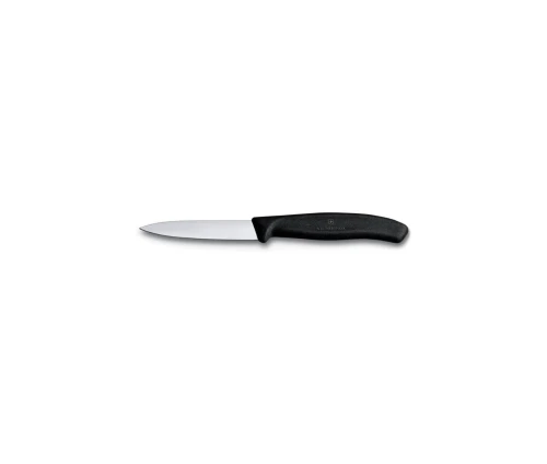 Μαύρο μαχαίρι καθαρίσματος Victorinox Swiss Classic 8cm με μυτερή λεπίδα από ανοξείδωτο ατσάλι