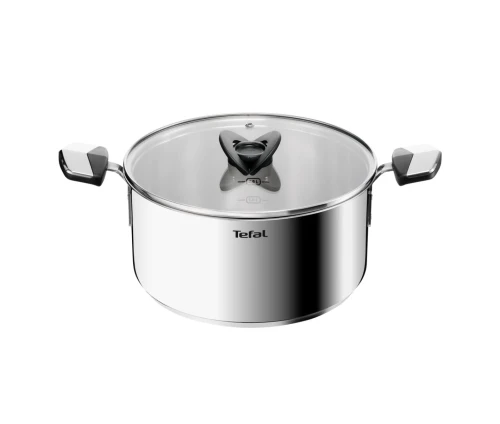 Ανοξείδωτη χύτρα Tefal Emotion E32846 με γυάλινο καπάκι