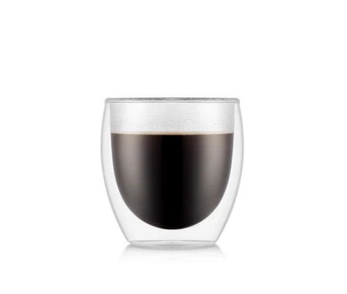 Ποτήρι διπλού τοιχώματος Bodum Pavina 4558-10 με μαύρο καφέ